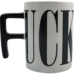 Wayuto ceramic fuck mug with F Handle front view
