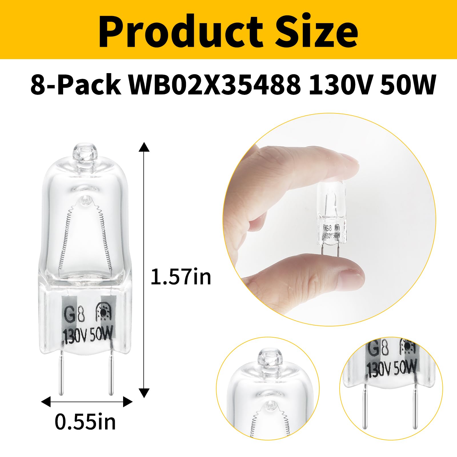 WB25X21248 replacement bulb for GE microwaves