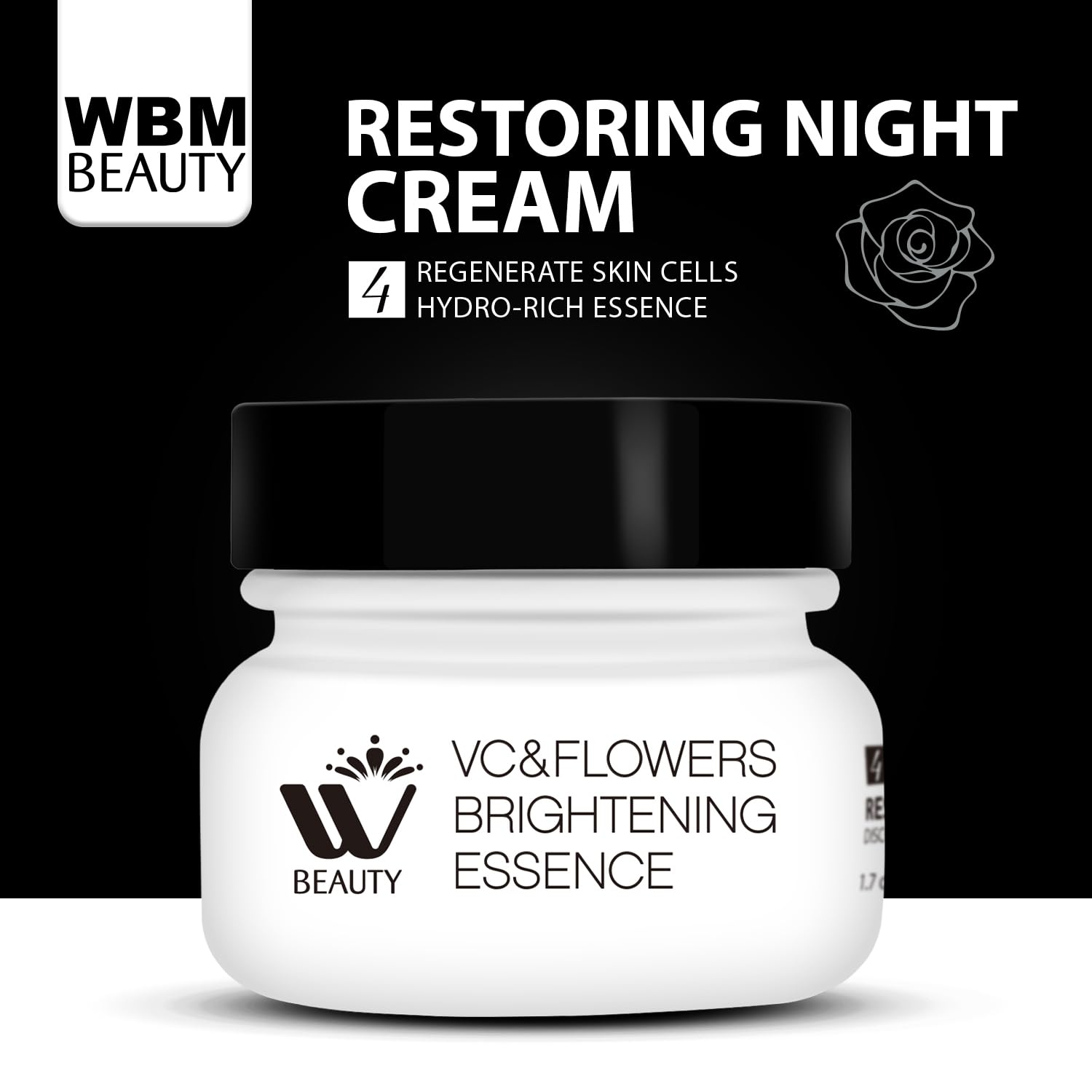Hydro rich essence in WBM night cream bottle