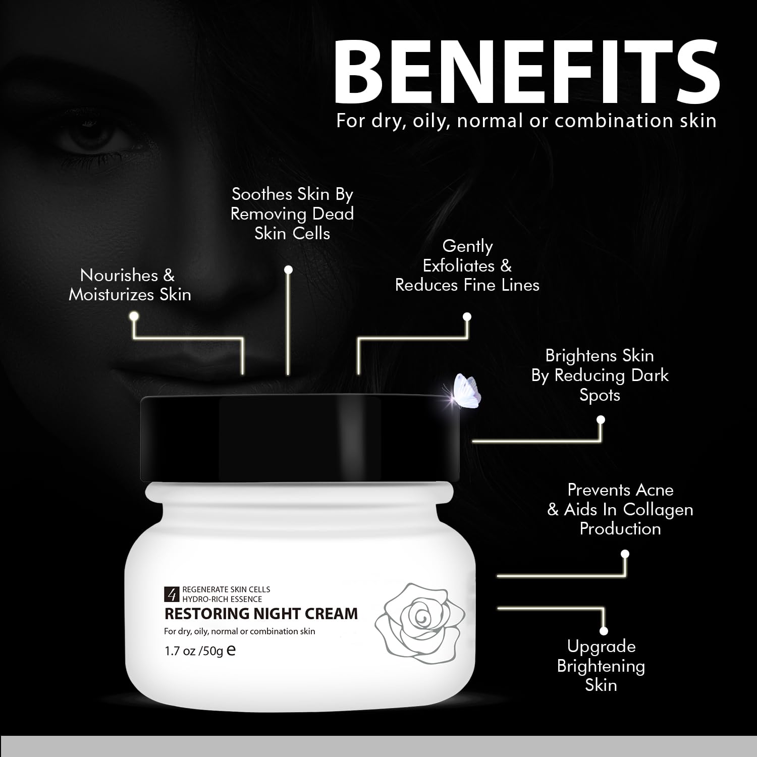 Brightening effects of WBM hydro rich night cream
