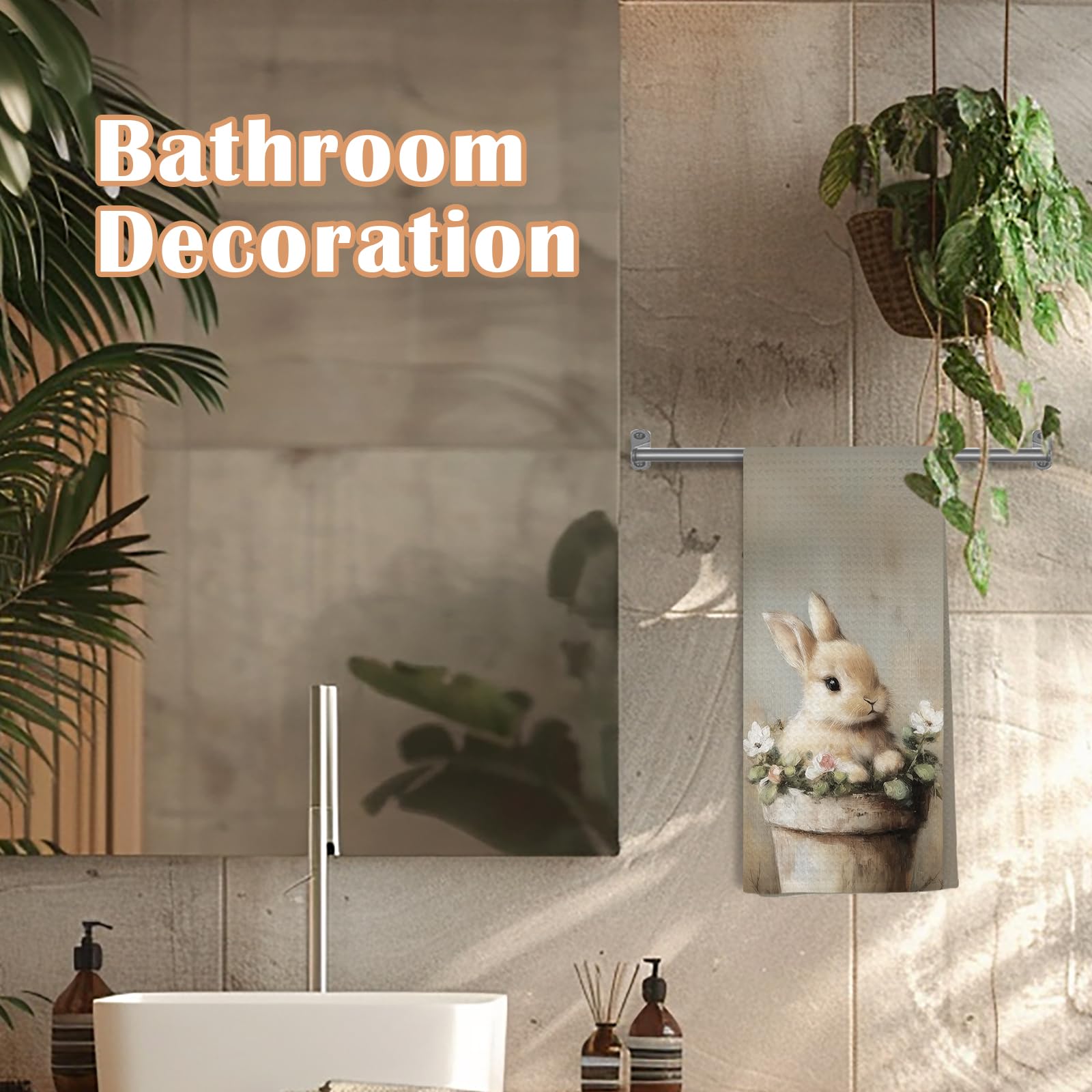 WDSFHYJK Easter Bunny Kitchen Towels gift option for family