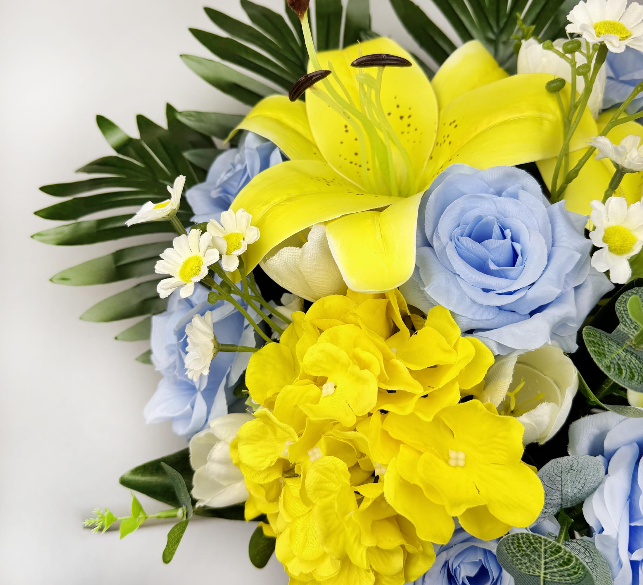 Weather-resistant cemetery flowers for outdoor use