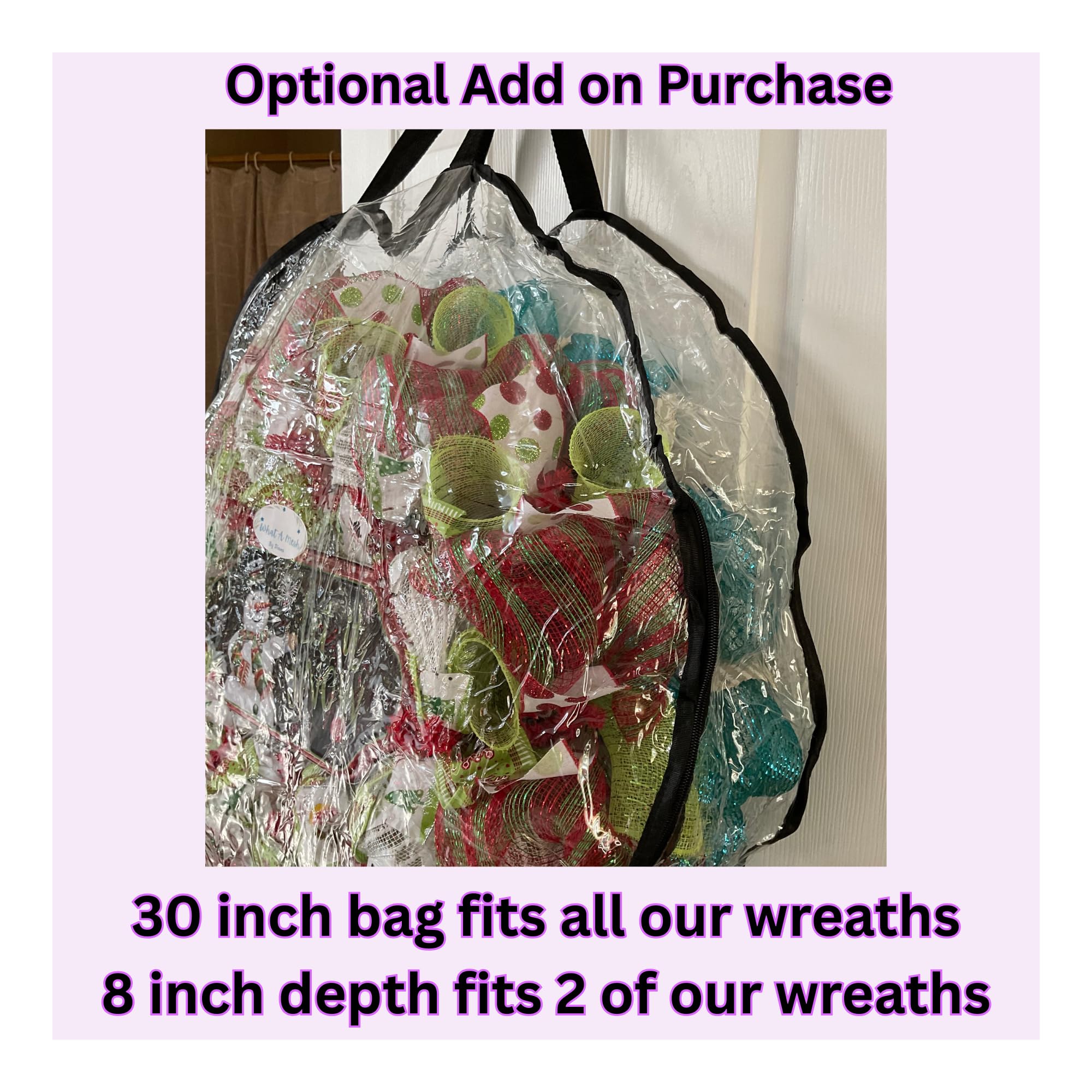 USA handmade Mardi Gras deco mesh wreath