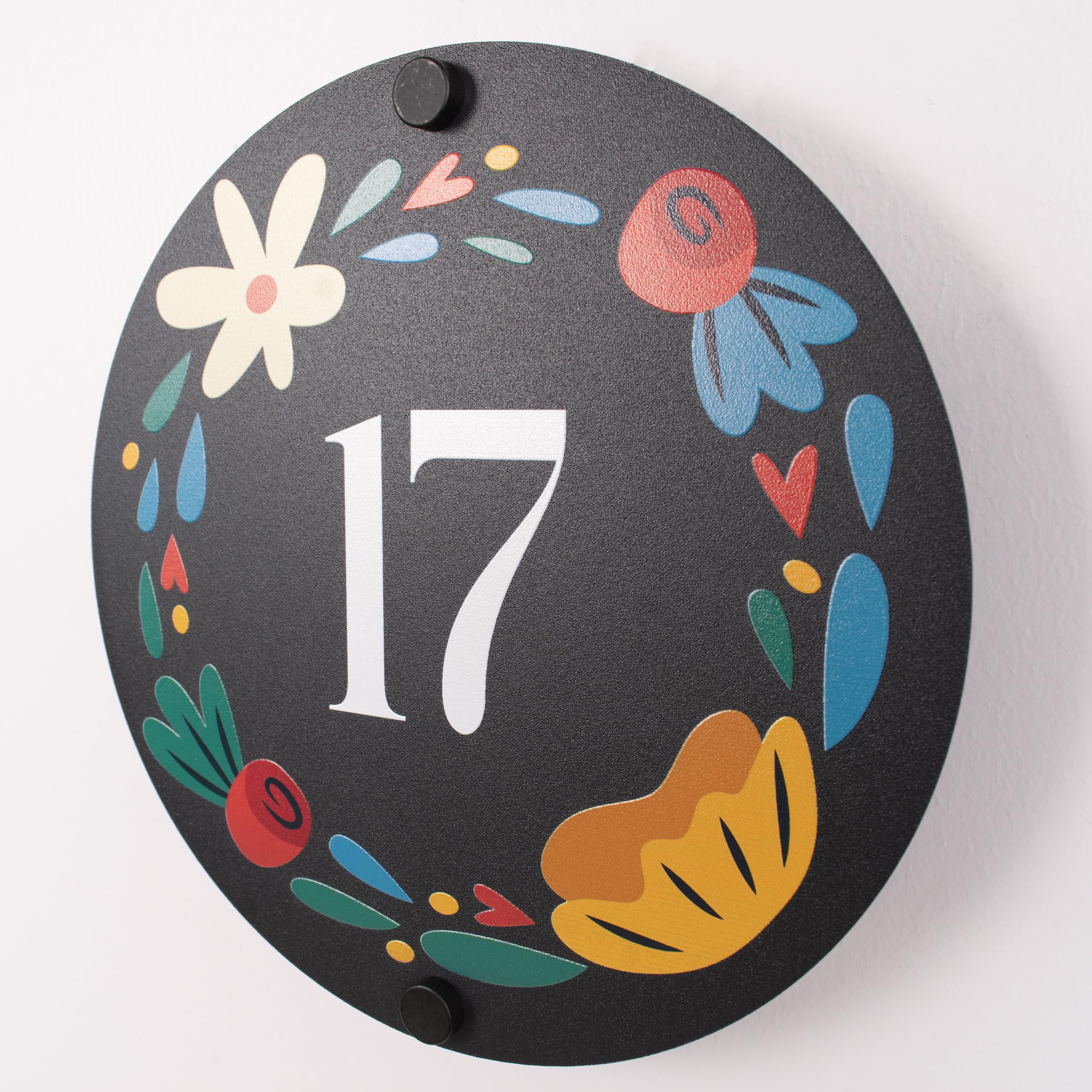 Address sign size 8 inch 20 cm option for front door or wall