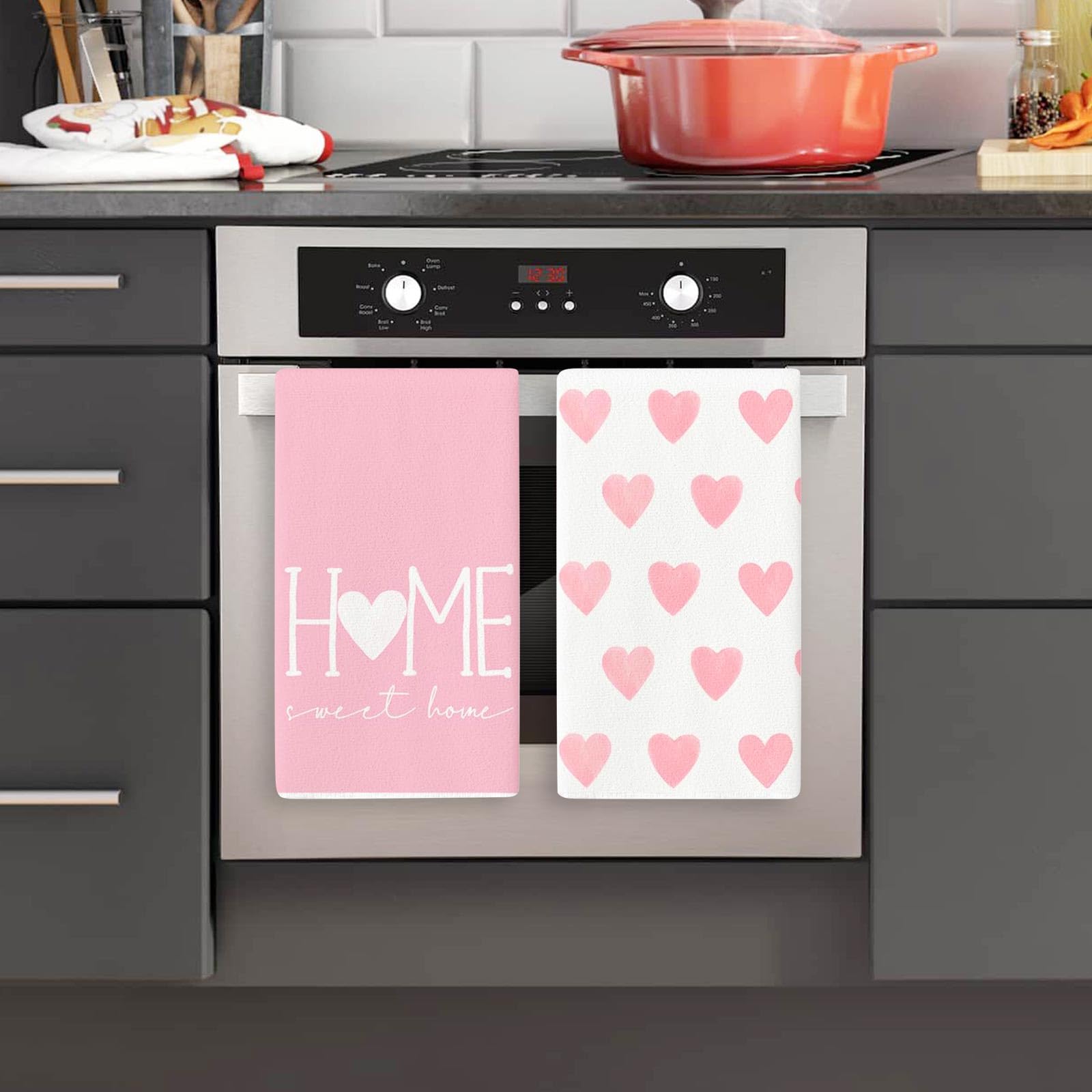 Valentine decor kitchen towels for wedding party
