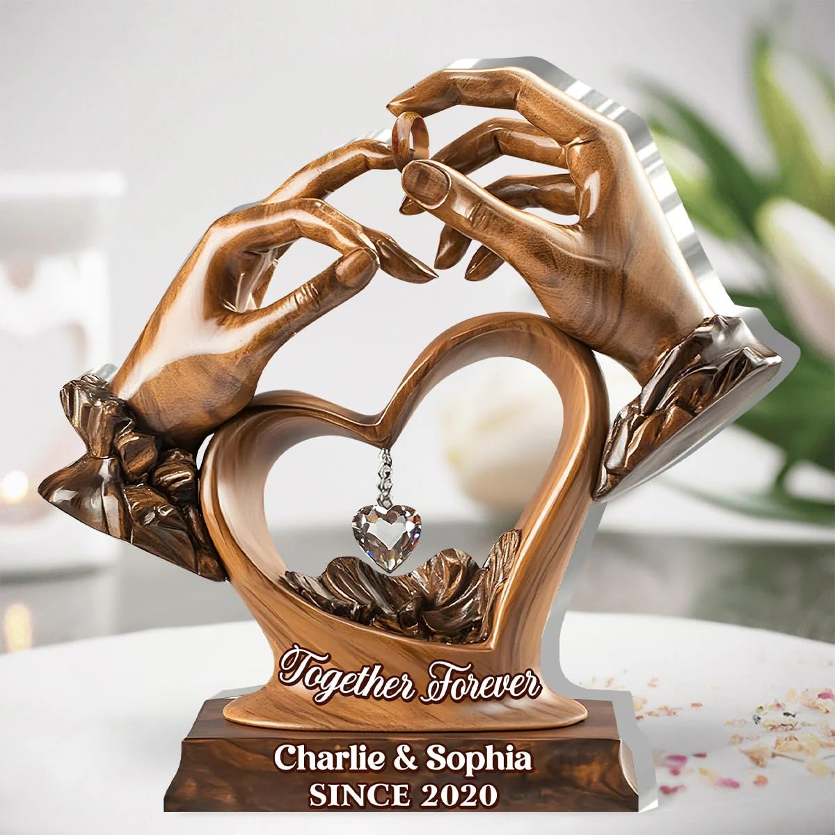 Husband wife keepsake gift ideal for anniversary or Valentine's Day