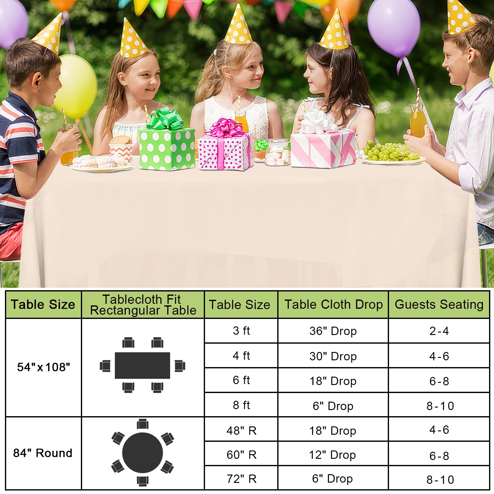Wedding banquet round ivory tablecloth