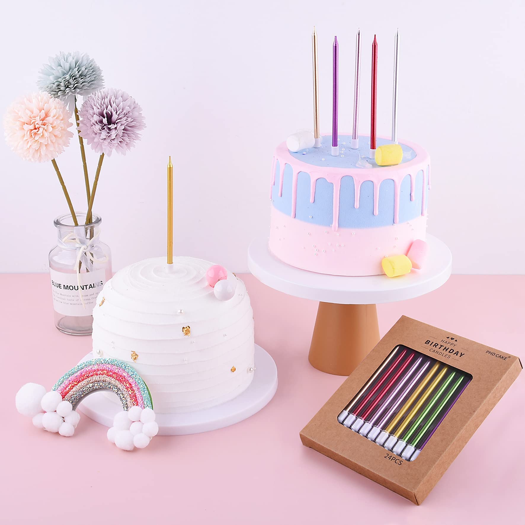 PHD CAKE wedding birthday candles gold