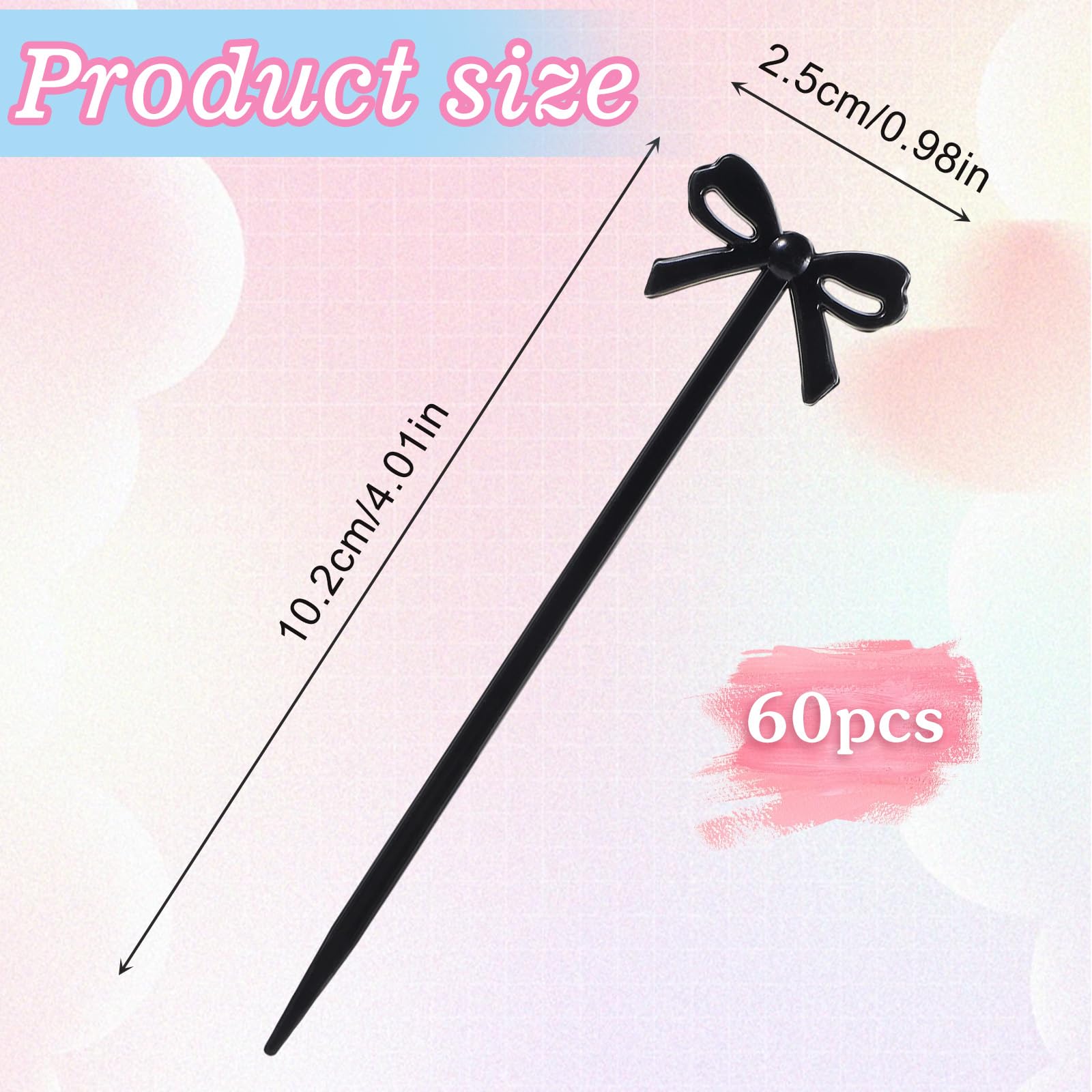 Wedding and party drink toppers Giantree bow picks