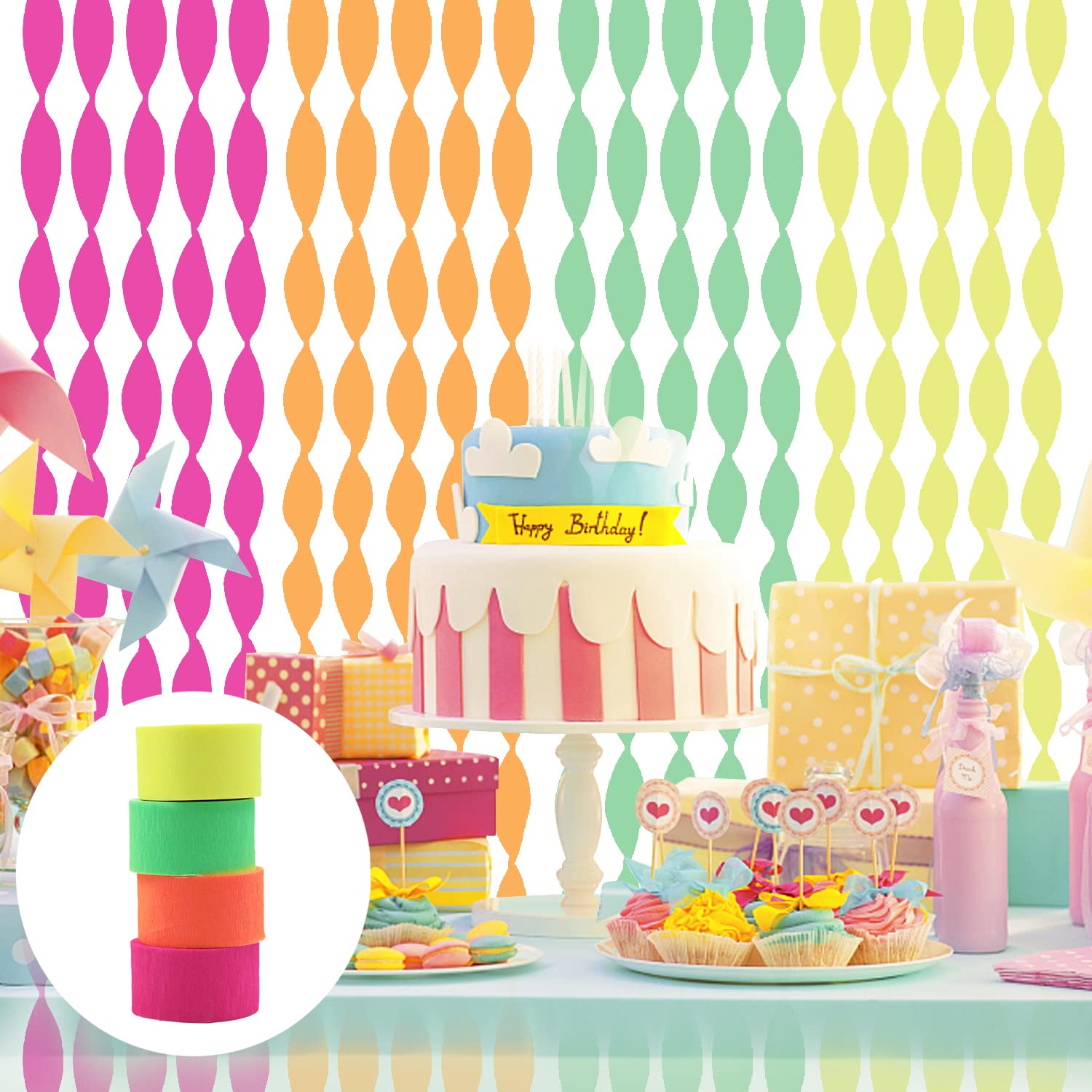 weddings and neon birthday decorations