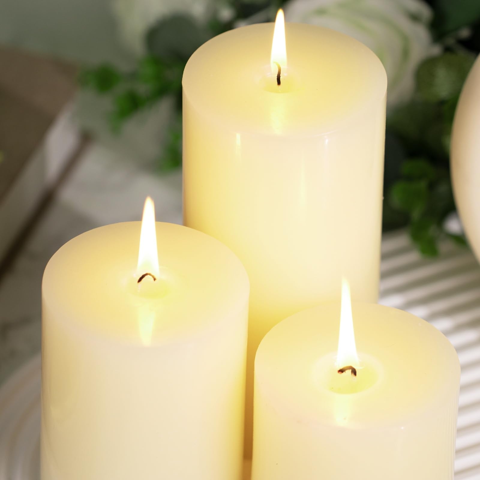 versatile pillar candles for wedding decor spa and home use