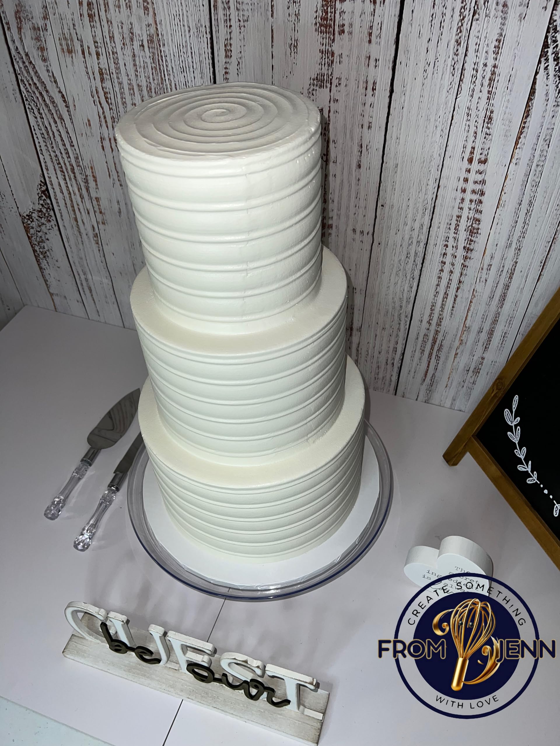 FromJennWithLove customizable toppers for fake cake