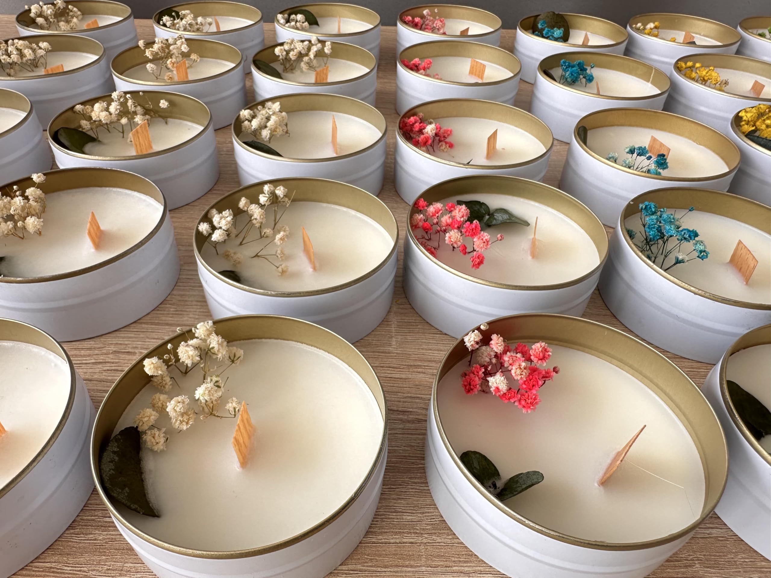 Bulk wedding candle favors ready for events