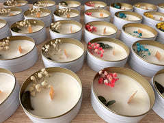 Bulk wedding candle favors ready for events