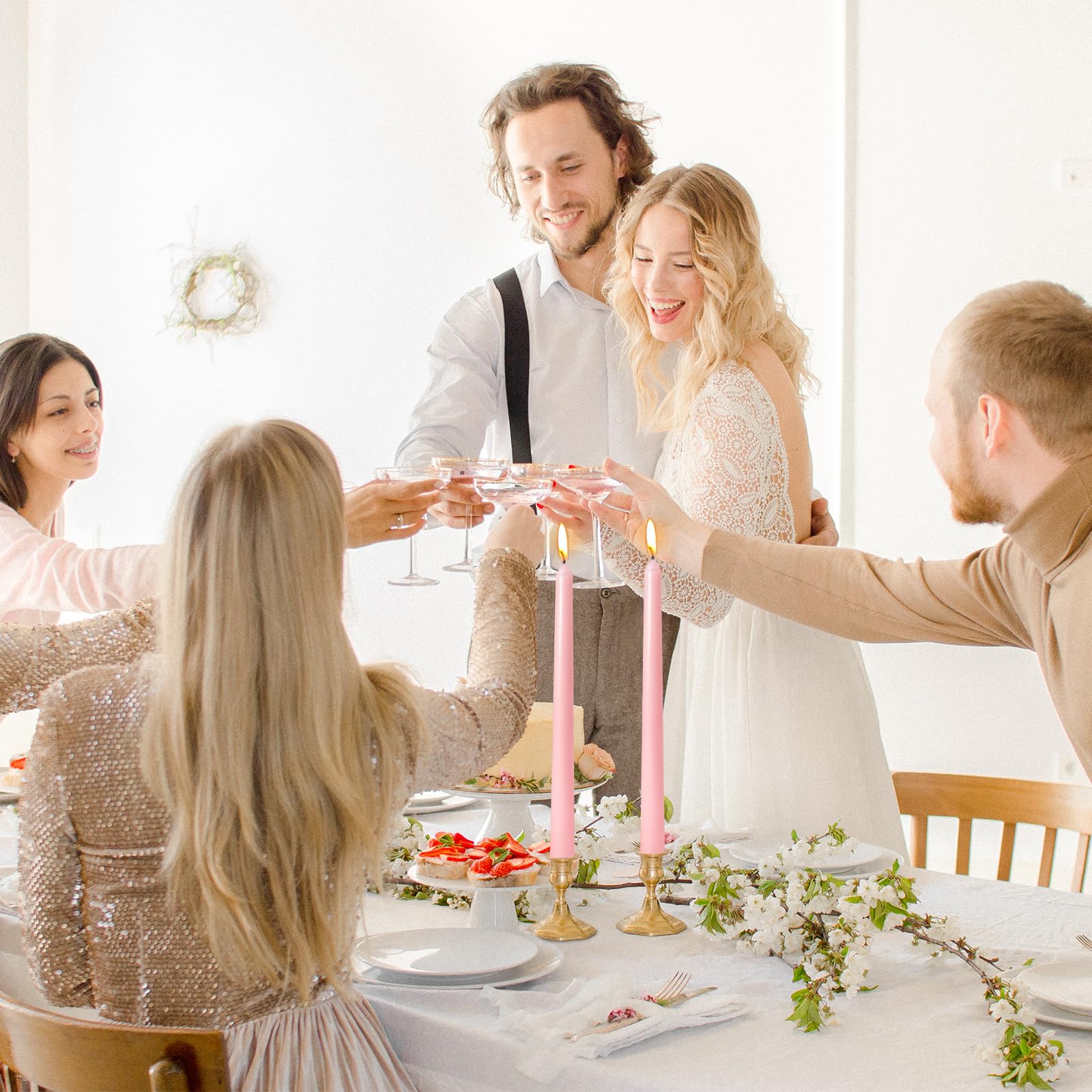 paraffin soy beeswax blend taper candles
