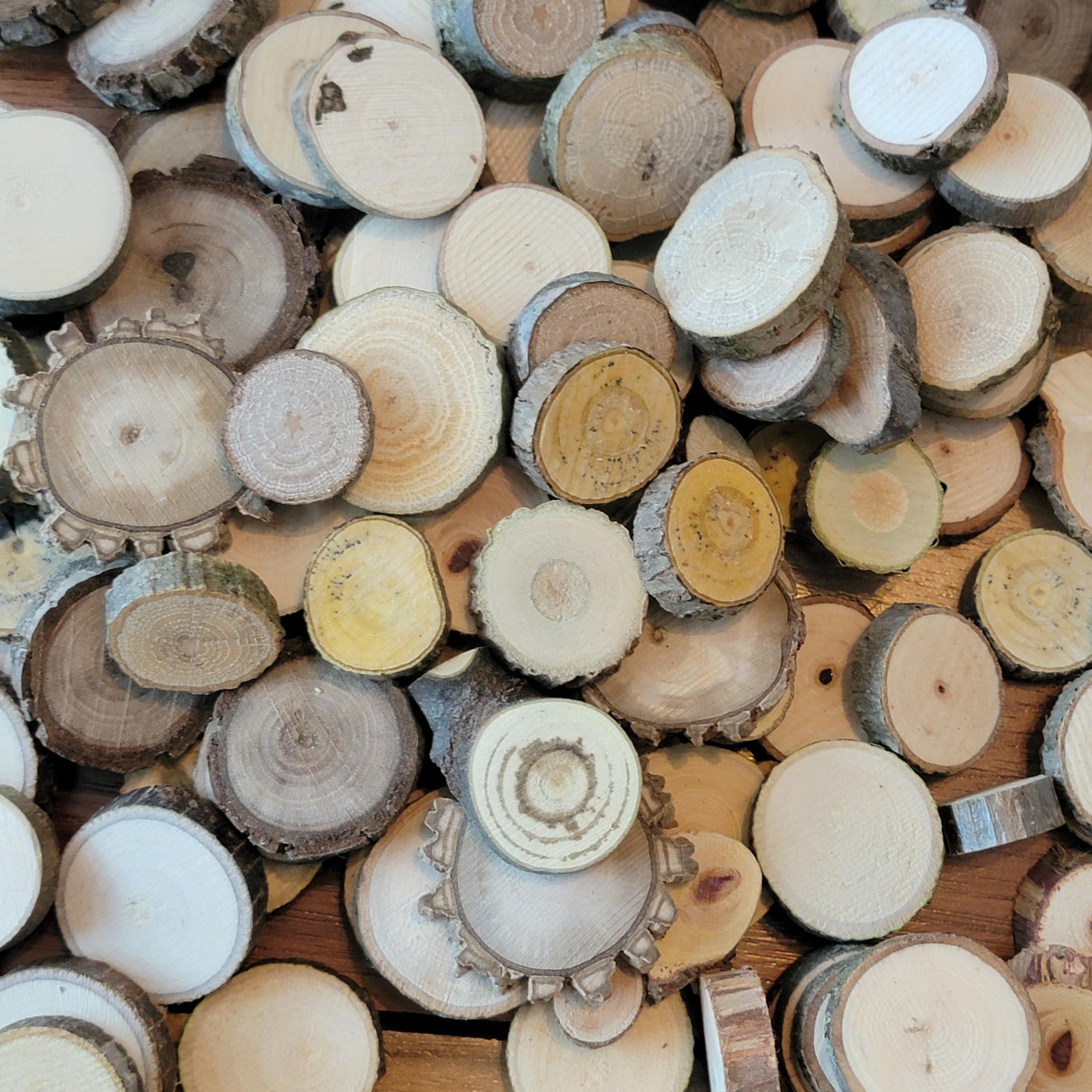 Wedding decor wood slices for centerpieces