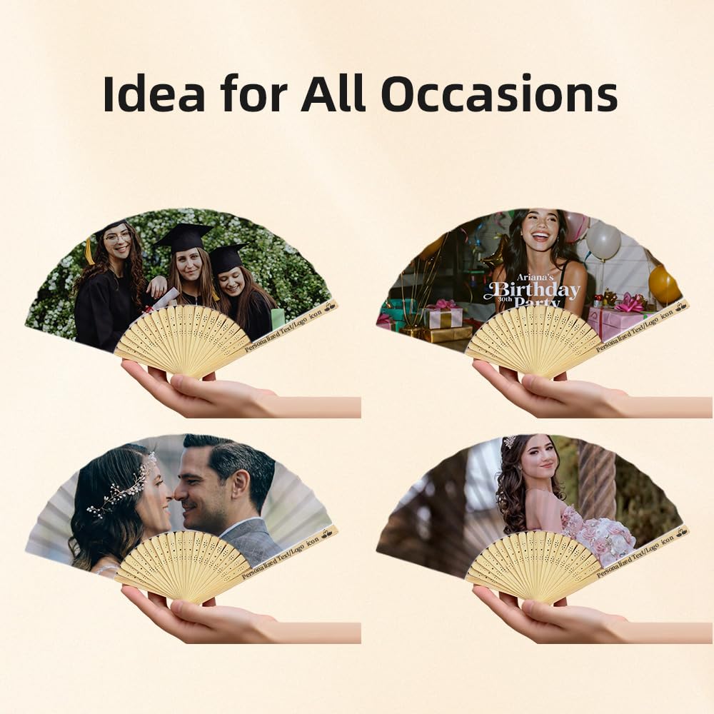 Wedding event fan suitable for parties and church events