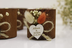 Wedding favors candle holder for guests