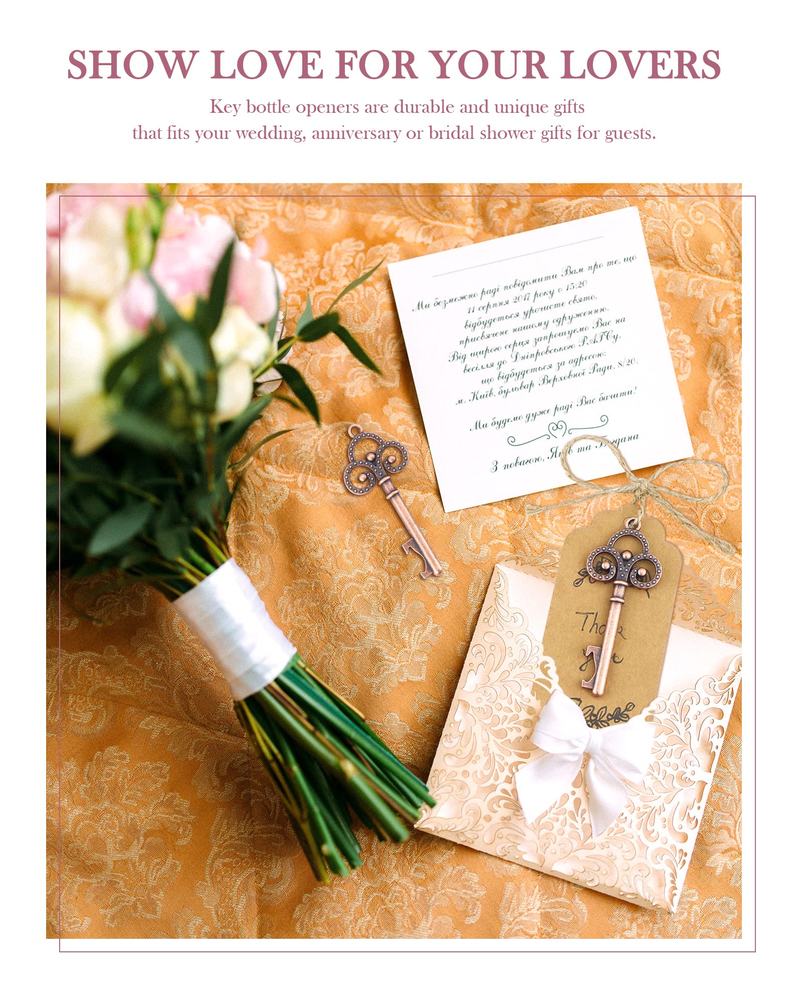 Escort card tag and twine kit for YETOOME openers wedding favors