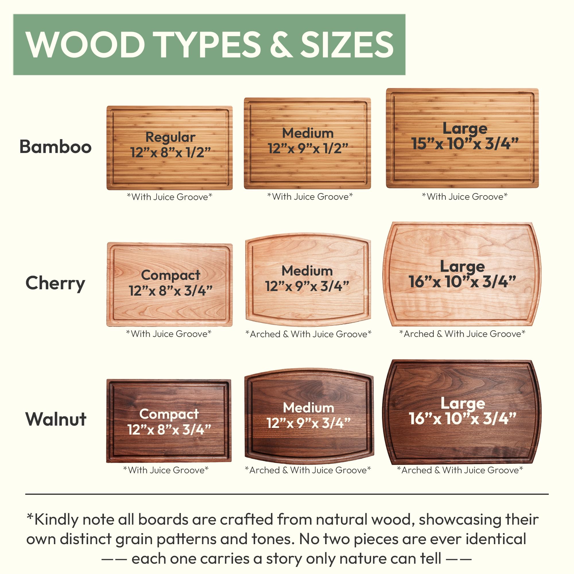 Wedding gift cutting board with premium packaging