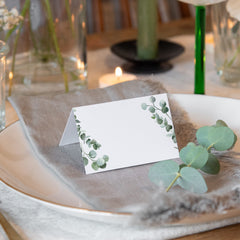 Wedding name cards by Manta Makes