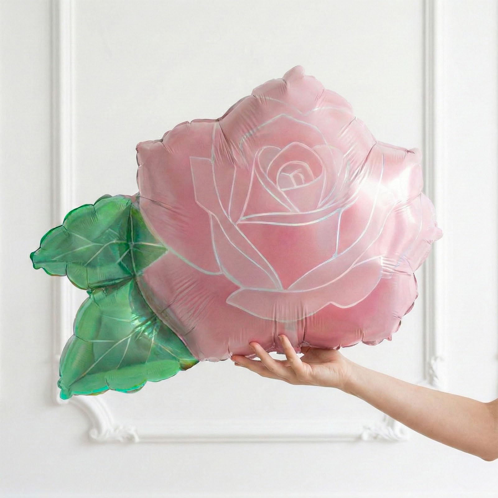 Baptisms and holy communion decor with flower foil balloons