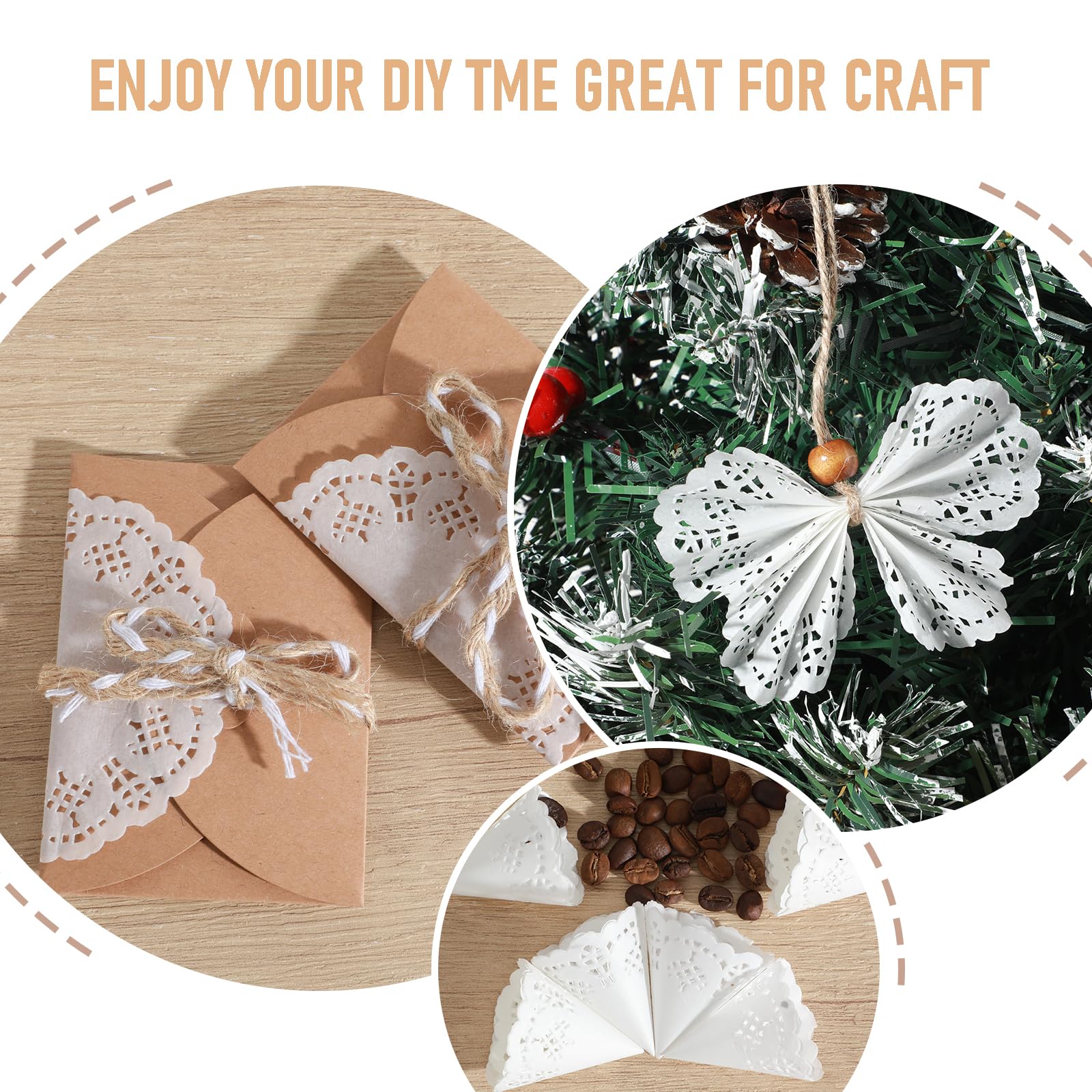 Multi-use lace doilies for crafts and gifts