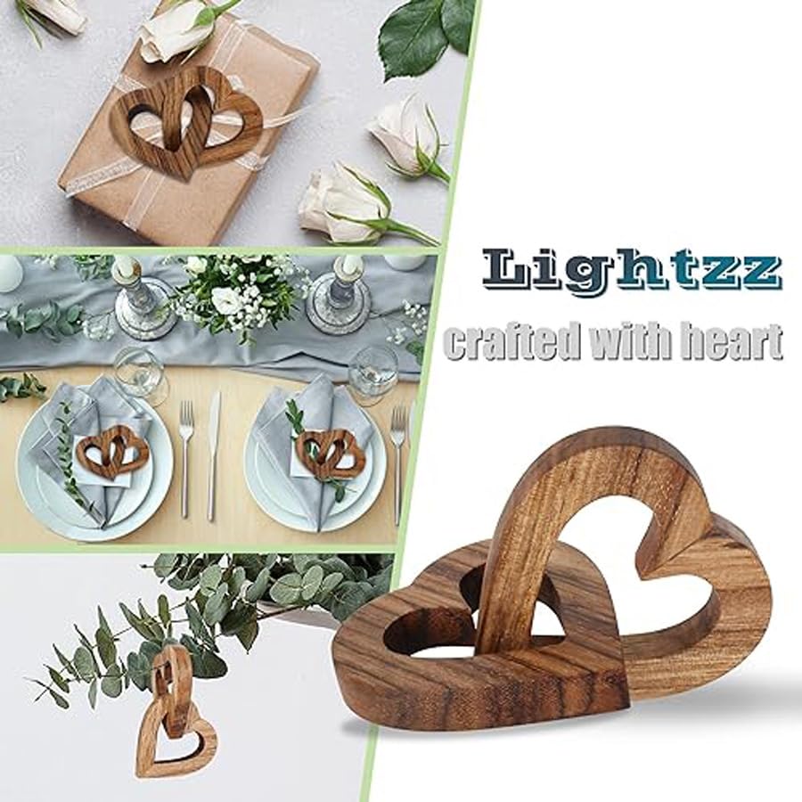 desk-friendly 7.5 cm olive wood heart pair