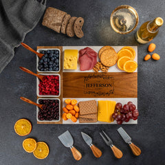Wedding bridal shower charcuterie board gift idea