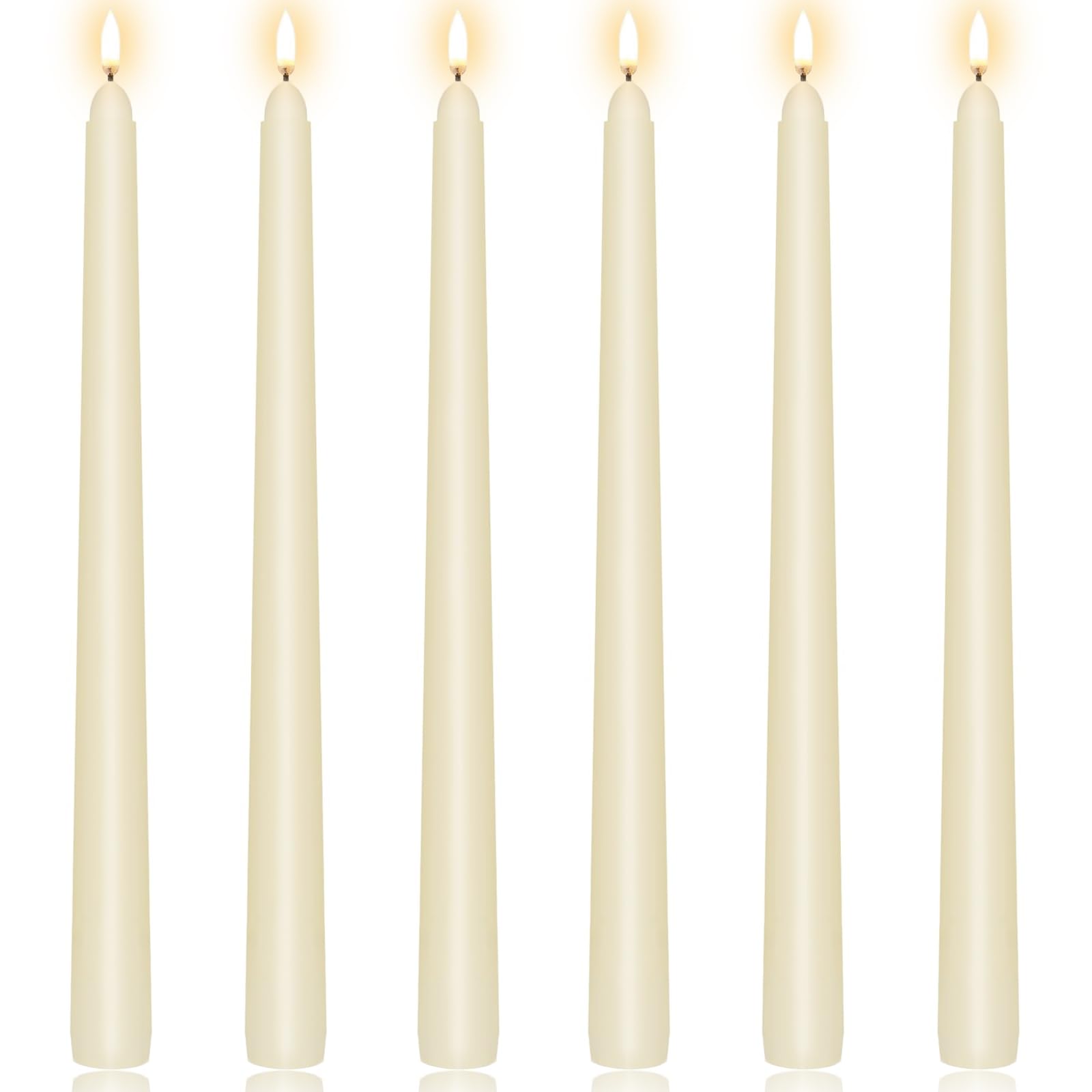 wedding dinner decor ivory taper candles