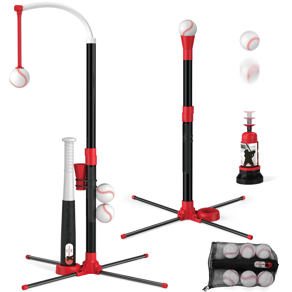 Wee Wonders 3-in-1 T Ball Set hanging tee option image