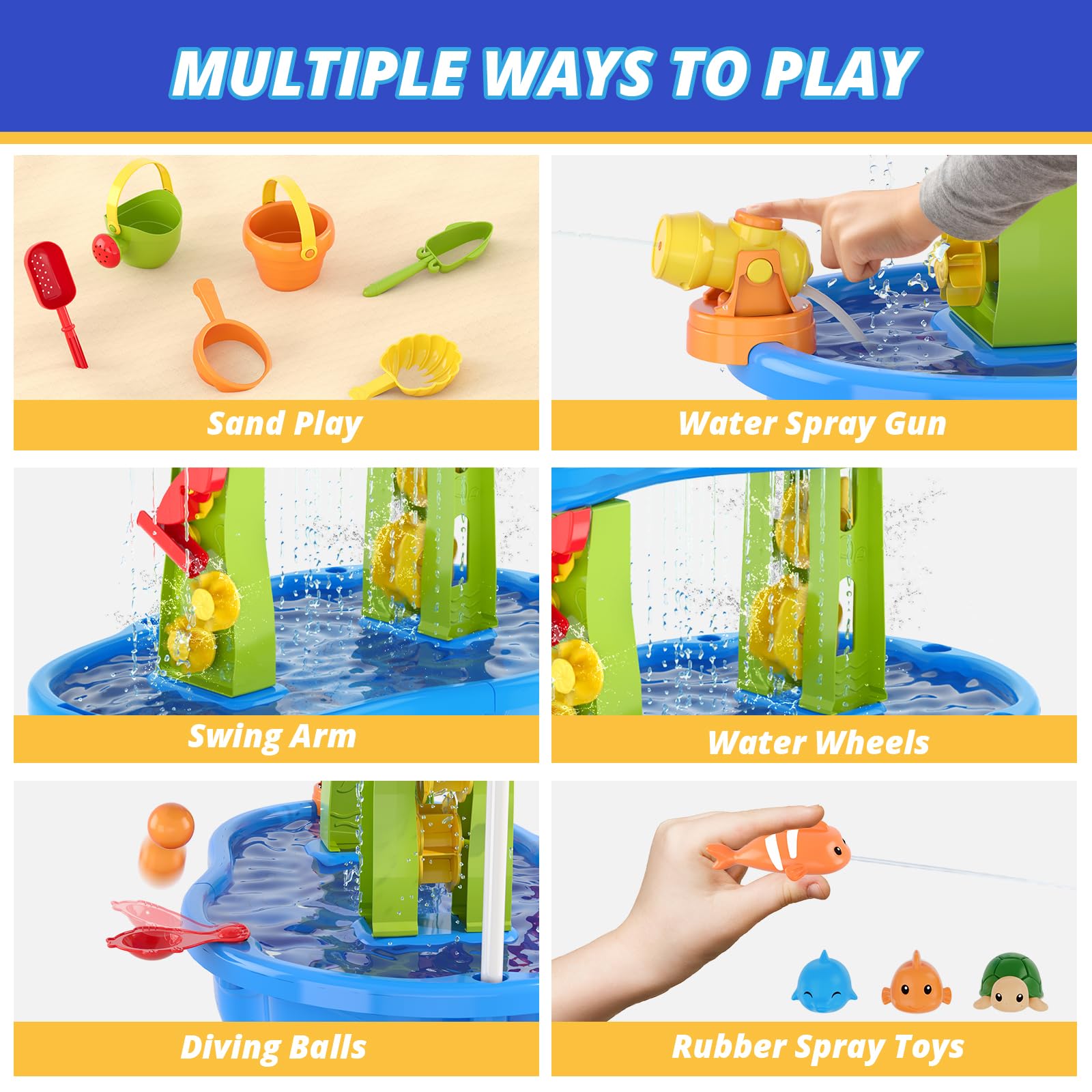 Smooth rounded edges for safe, injury-free play