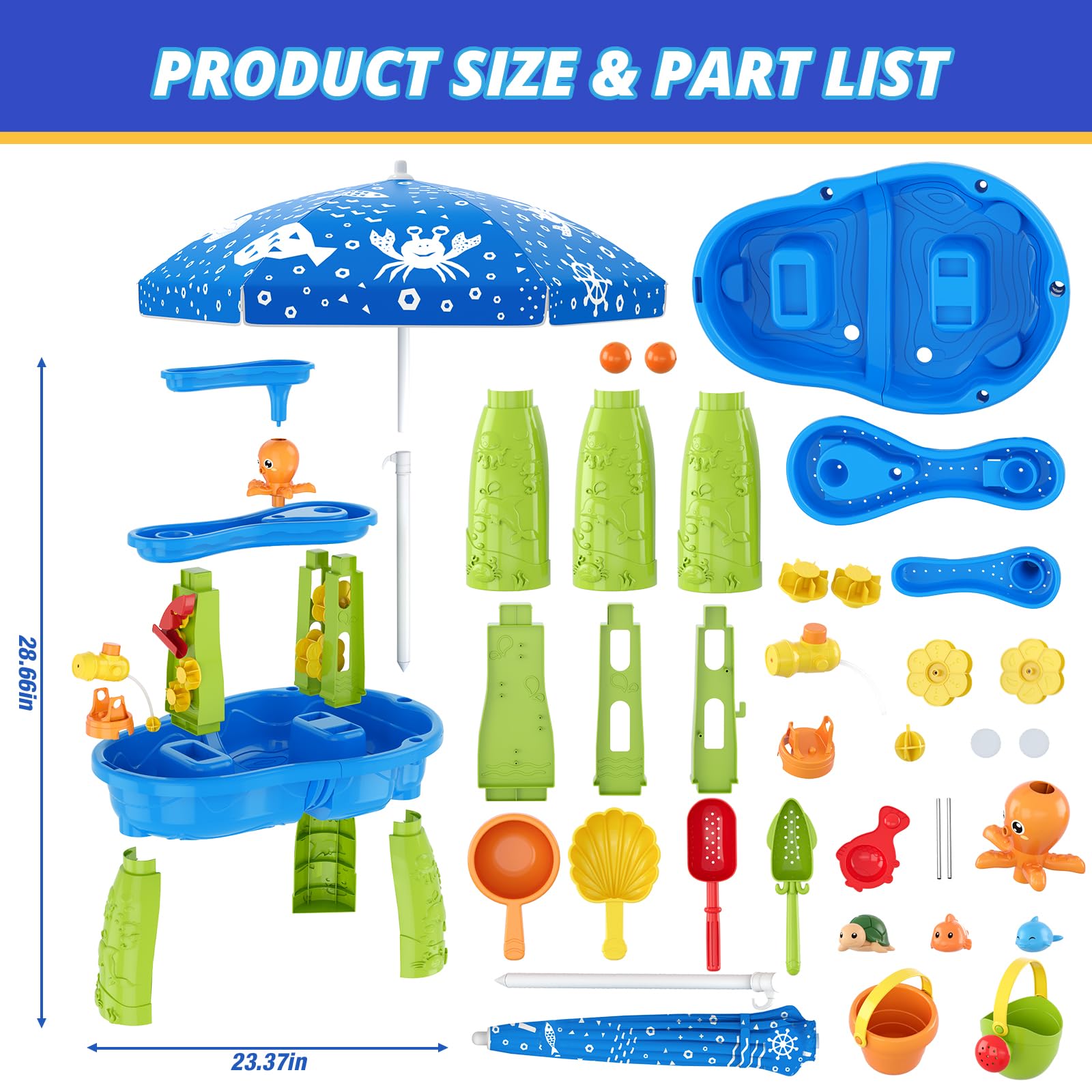 Indoor outdoor Wee Wonders sand and water table setup