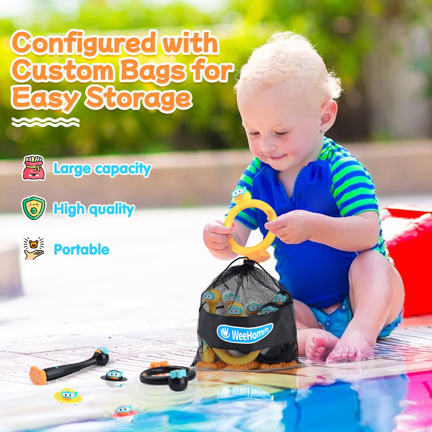 Pool party gift idea WeeHomm diving toys for teens and families
