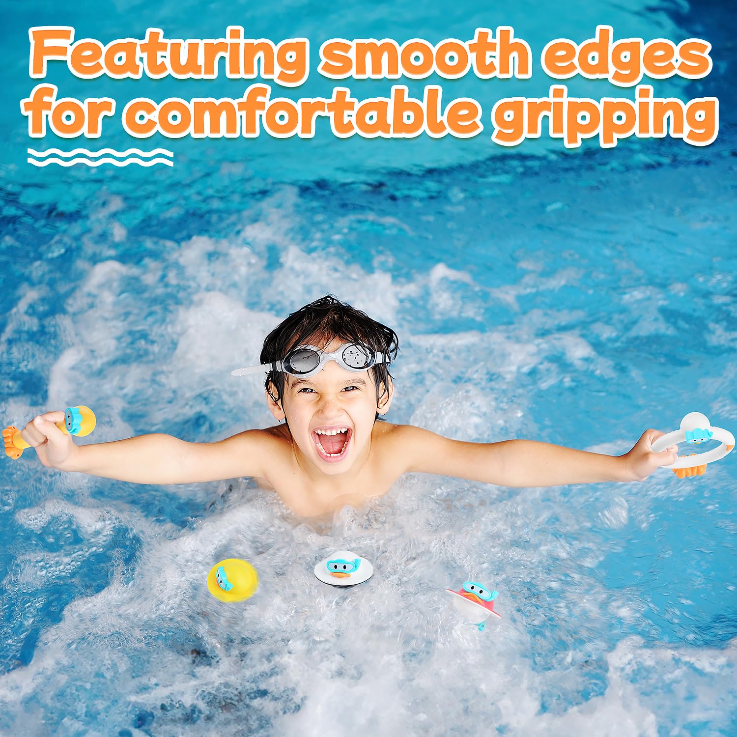 Safe durable PVC construction in WeeHomm pool diving toys
