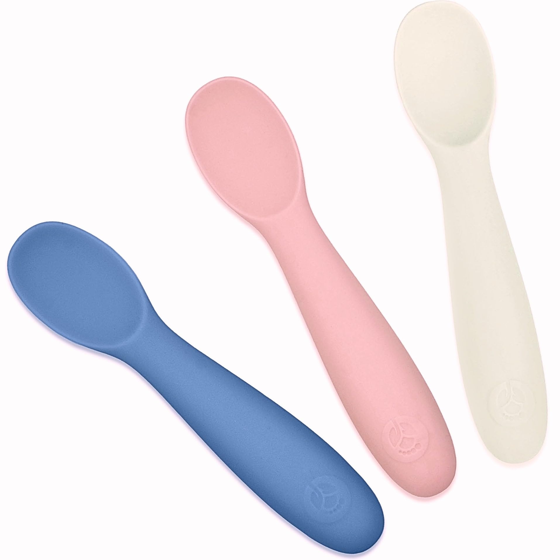 WeeSprout self feeding baby spoons 6 months silicone