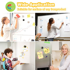 Magnetic decor for metal surfaces fridges lockers boards 10 pcs