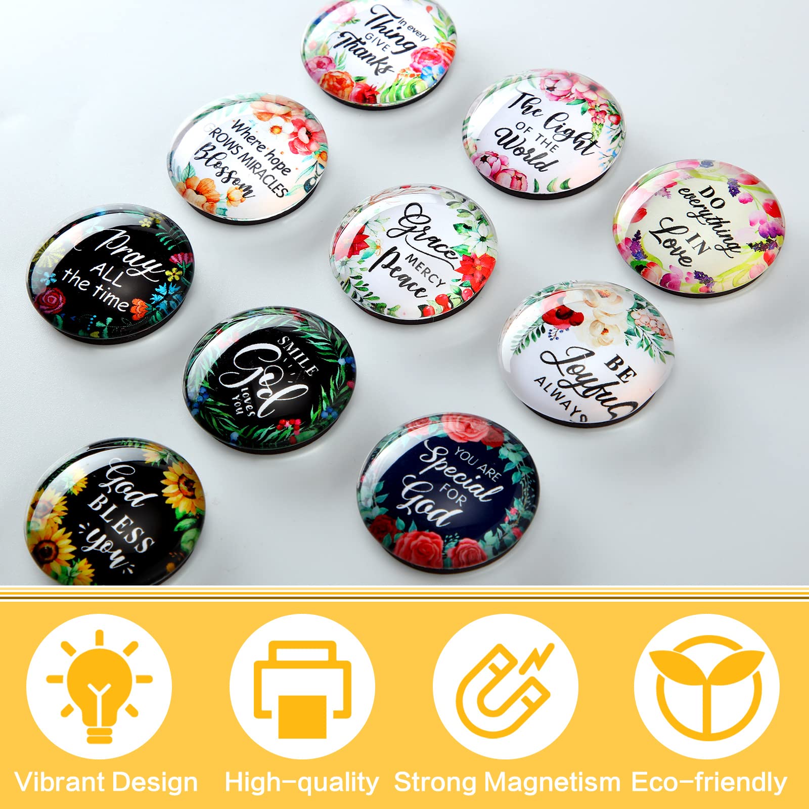 Bible verse magnets gift set by Weewooday 10 pieces