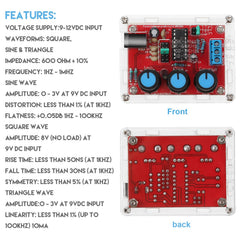Weewooday Xr2206 module kit with transparent case shell