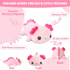 Machine washable axoltol weighted plush pillow by TOYSYM