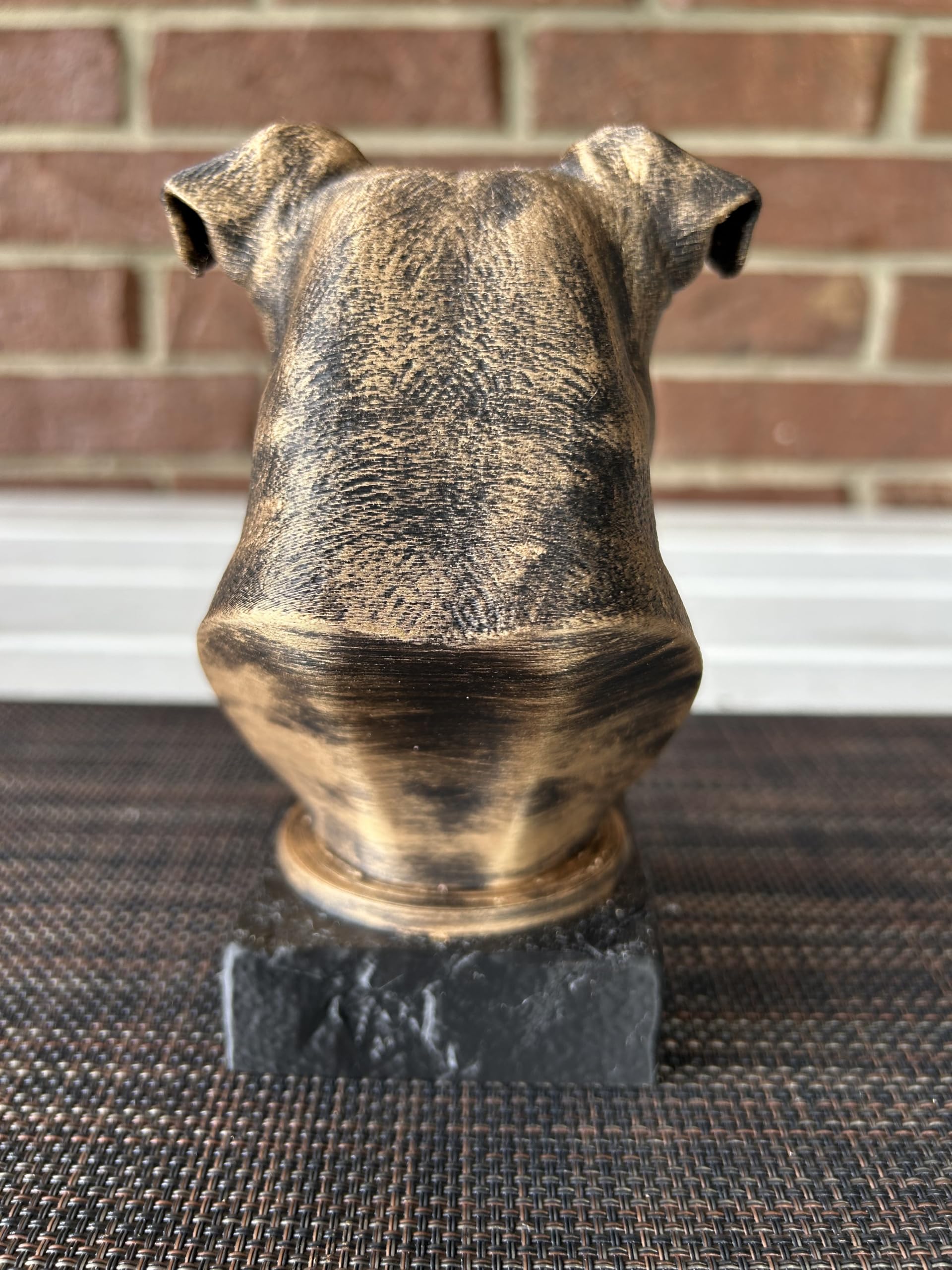 Weighted base for a solid feel Staffordshire bust
