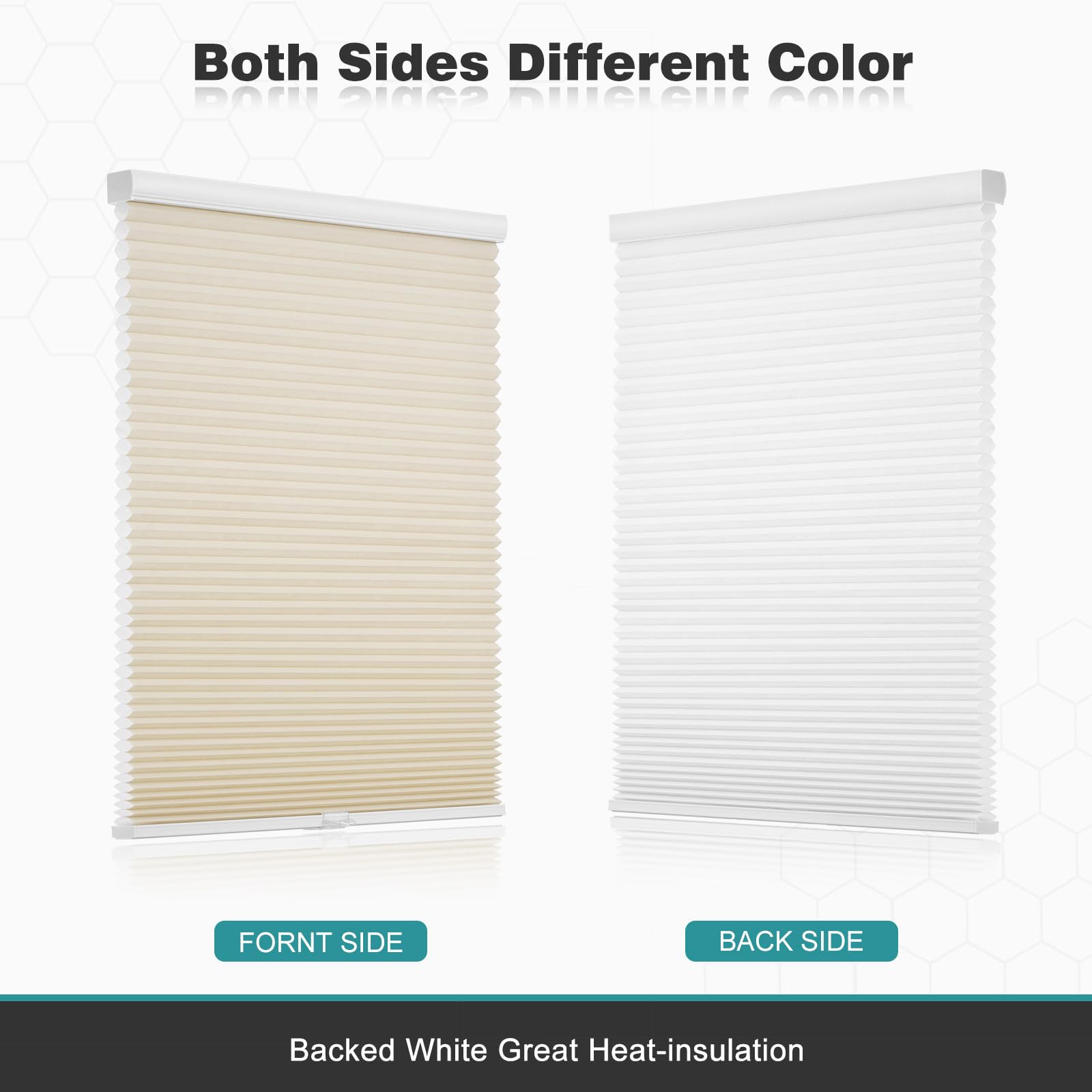 Noise reduction and insulation from honeycomb shade