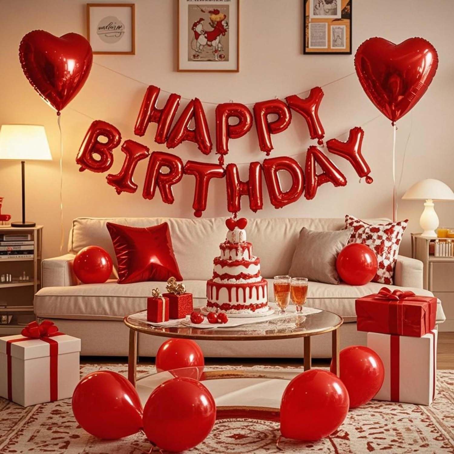 Aluminum foil happy birthday letters in WEIKA kit