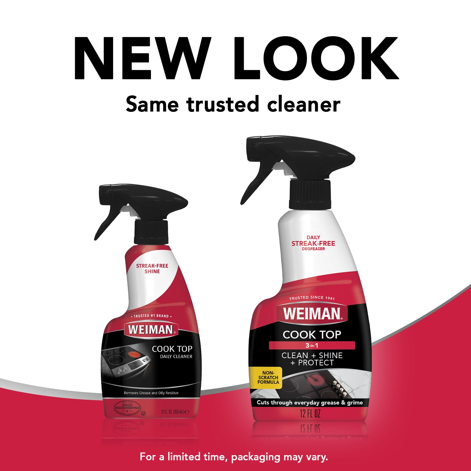 Weiman daily cleaner for glass and ceramic surfaces
