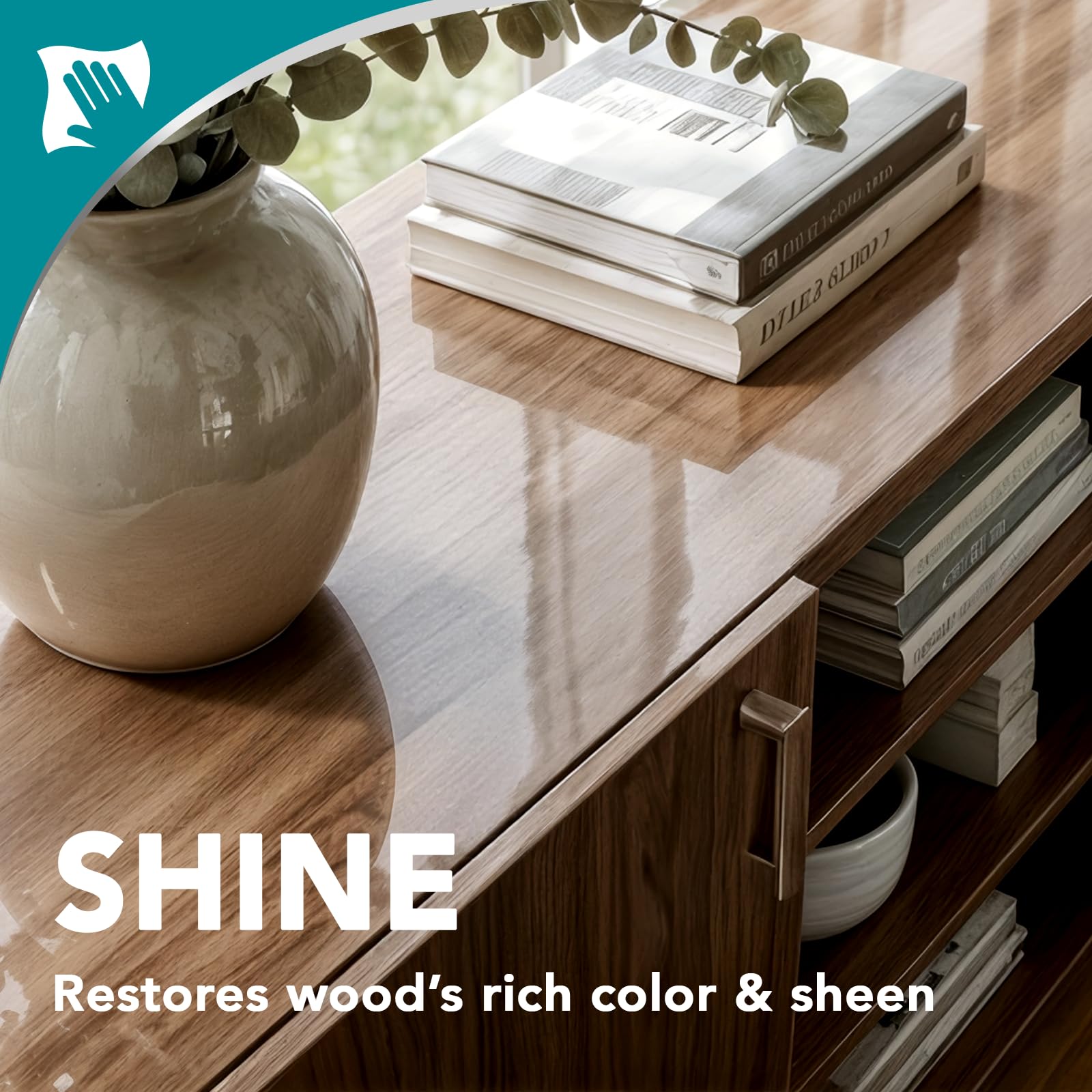 Weiman almond scent cabinet and wood cleaner bottle