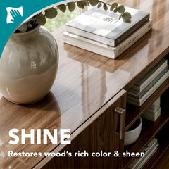 Weiman almond scent cabinet and wood cleaner bottle