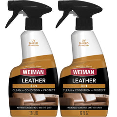 Weiman leather cleaner conditioner for furniture 12 oz