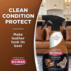 Weiman leather conditioner and protector spray kit