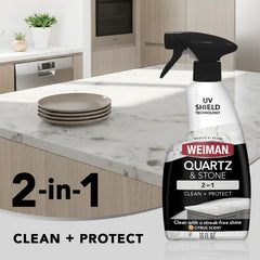 Weiman quartz countertop cleaner bottle