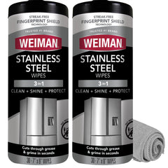 Weiman Stainless Steel Cleaner image showing product packaging